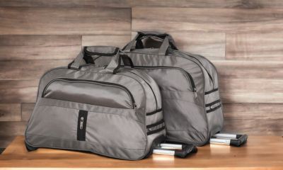 Комплект пътни чанти с колела и теглич Gray